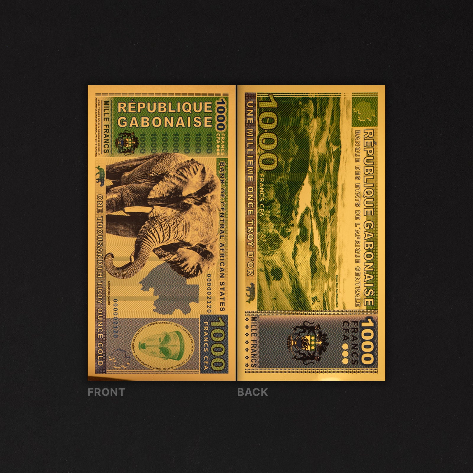 Gabon - 1,000 Franc Aurum