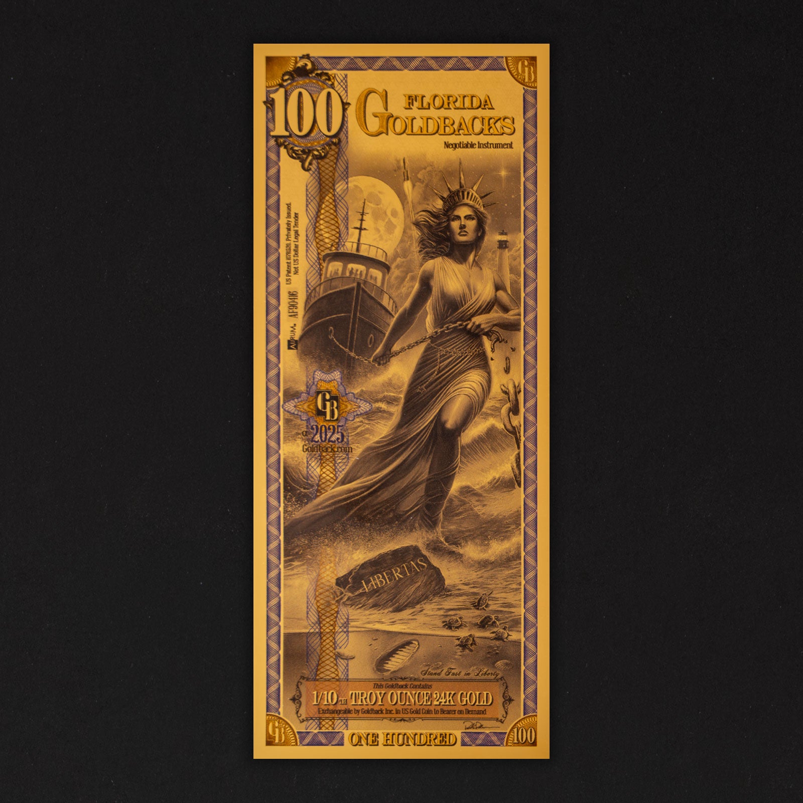 100 Florida Goldback